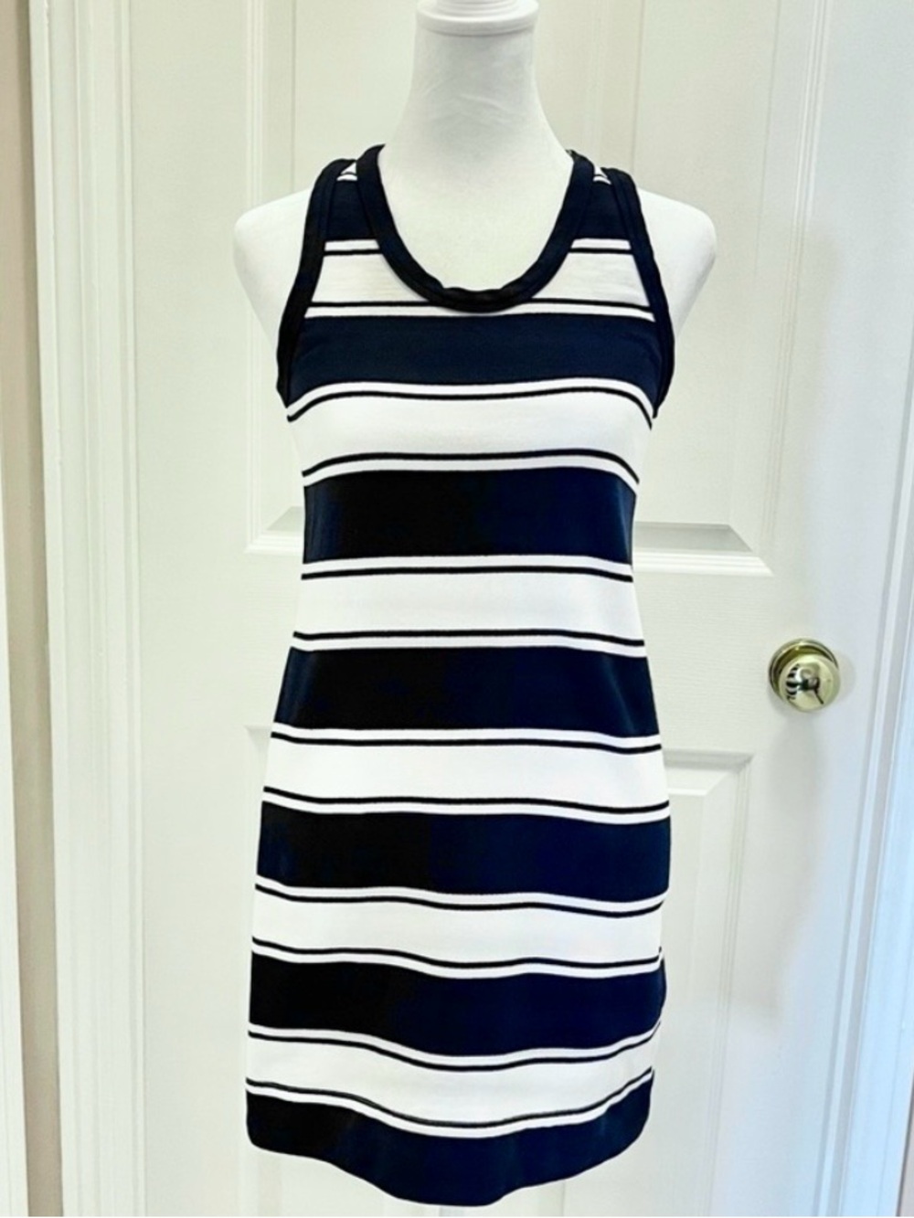 J.Crew Mini Tank Dress Navy White stripes Size XXS